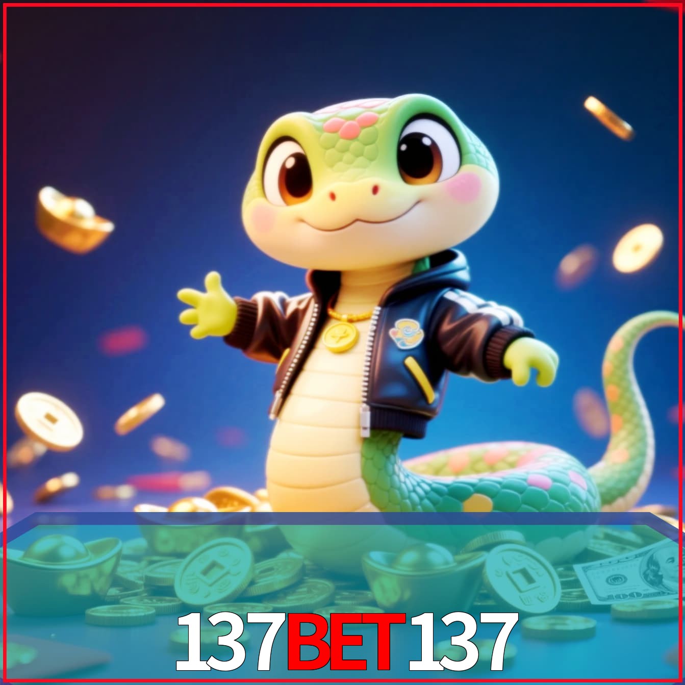 Slot machine 3D icon with number 7 and 1